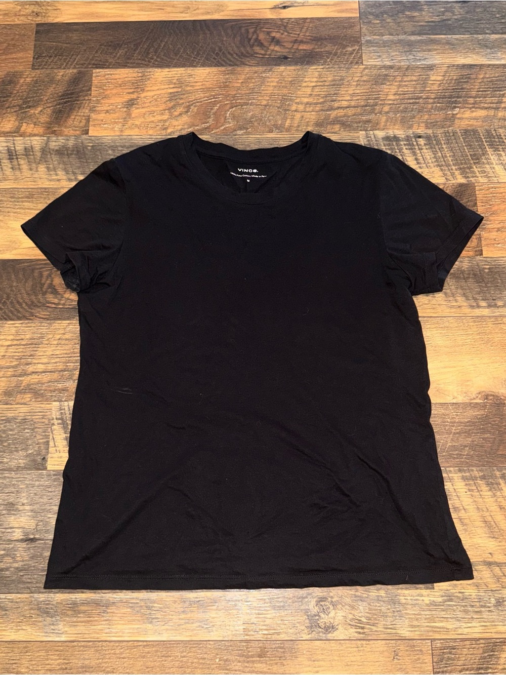 Vince Black Short Sleeve Crewneck Tee - Women's